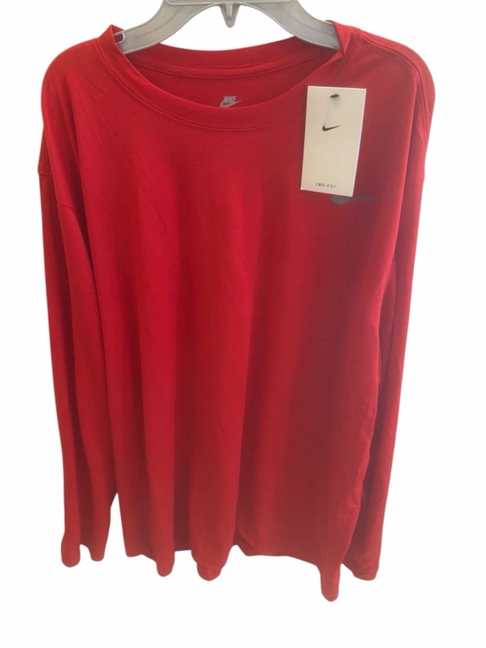 Nike legend Dri-fit T shirt long sleeve University Red 727980